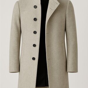 Men's Grey Wool Coat